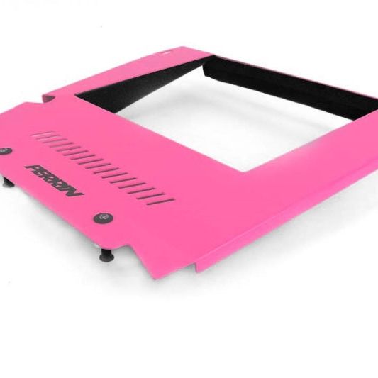 Perrin 2015+ Subaru WRX Engine Cover Kit (Intercooler Shroud + Pulley Cover) - Hyper Pink-tuningsupply.com