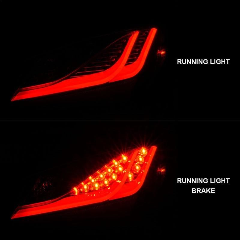 ANZO 10-13 Hyundai Genesis 2DR LED Taillights Smoke-tuningsupply.com