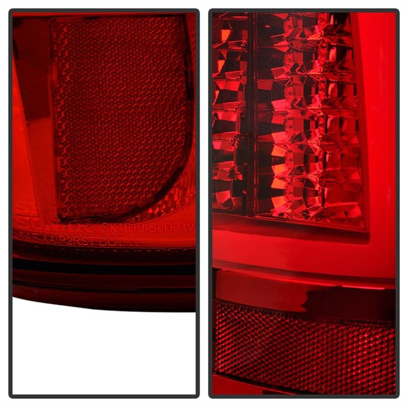 Spyder Chevy Silverado 1500/2500 99-02 Version 2 LED Tail Lights - Red Clear ALT-YD-CS99V2-LED-RC-Tail Lights-SPYDER-SPY5081872-SMINKpower Performance Parts