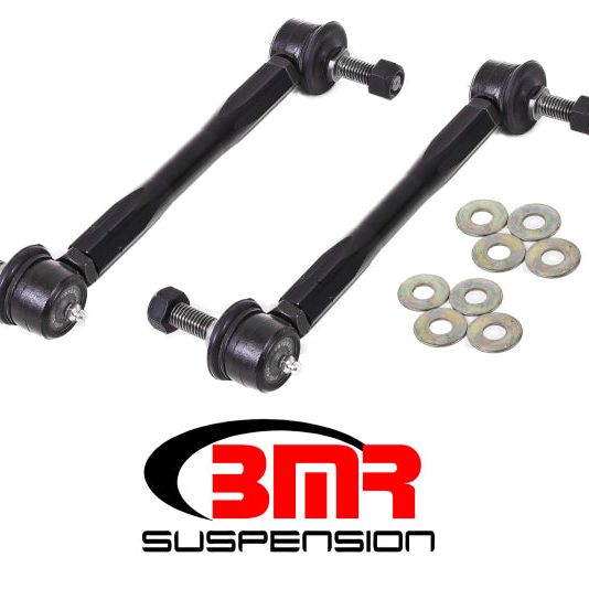 BMR 16-17 6th Gen Camaro Front Sway Bar End Link Kit - Black-tuningsupply.com