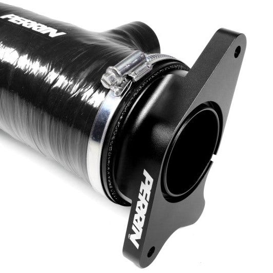 Perrin 2022+ Subaru WRX Black 3in Turbo Inlet Hose w/ Nozzle-tuningsupply.com