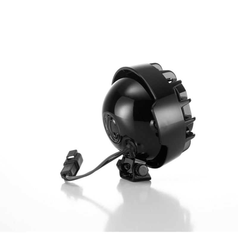 KC HiLiTES Rally 400 4in. Round Halogen Light 55w Spread Beam (Single) - Black-tuningsupply.com