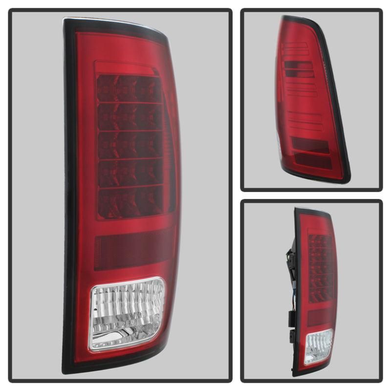 Spyder Dodge Ram 1500 13-14 13-14 LED Tail Lights LED Model only - Red Clear ALT-YD-DRAM13-LED-RC - SMINKpower Performance Parts SPY5077547 SPYDER