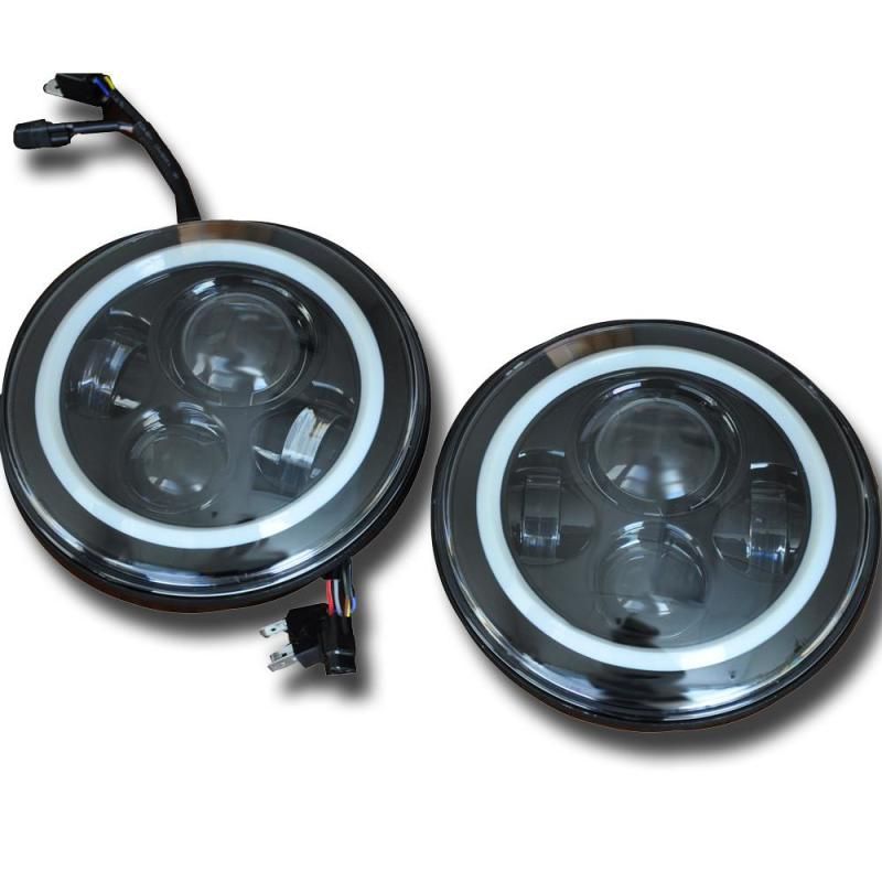 DV8 Offroad 07-18 Jeep Wrangler JK LED Projector Headlights-tuningsupply.com