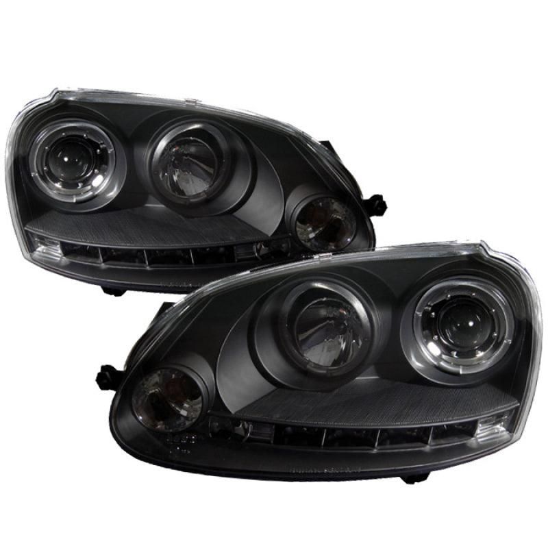 Spyder Volkswagen GTI 06-09/Jetta 06-09 Halogen Model Only - LED Halo DRL Black PRO-YD-VG06-HL-BK - SMINKpower Performance Parts SPY5012098 SPYDER