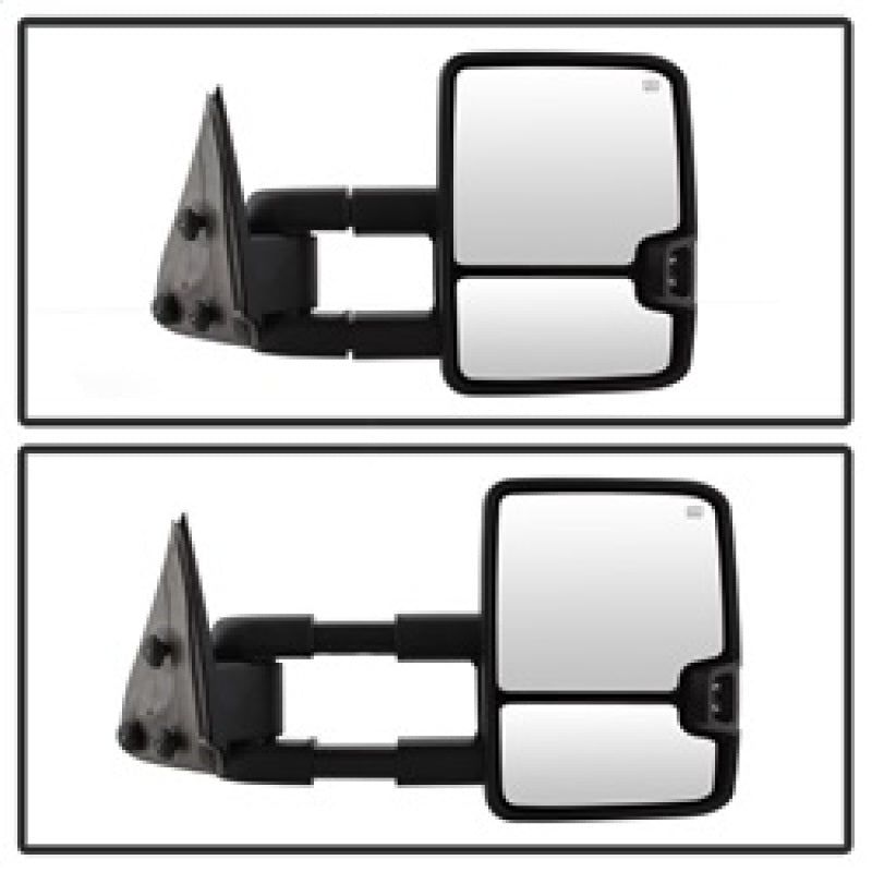 xTune Chevy Silverado 03-06 G2 Heated Smoke LED Signal Telescoping Mirrors MIR-CS03S-G2-PWH-SM-SET-Side Mirrors-SPYDER-SPY9936715-SMINKpower Performance Parts