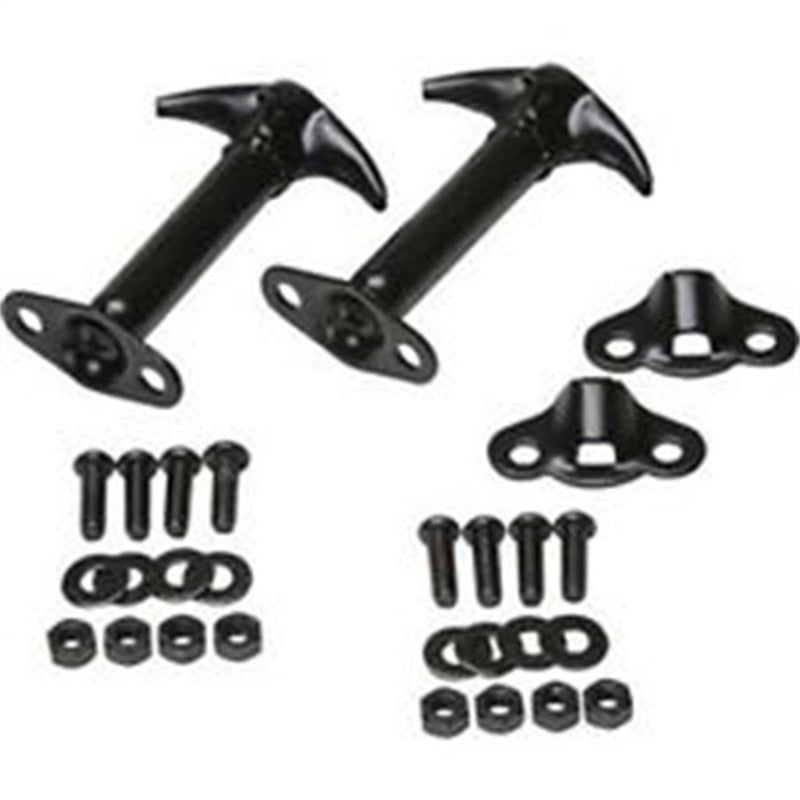 Rampage 1945-1949 Jeep CJ2A Hood Catch Kit - Black - SMINKpower Performance Parts RAM7601 Rampage