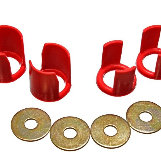 Energy Suspension 89-94 Nissan 240SX (S13) Red Rear Subframe Insert Set - a supplement to the subfra-tuningsupply.com