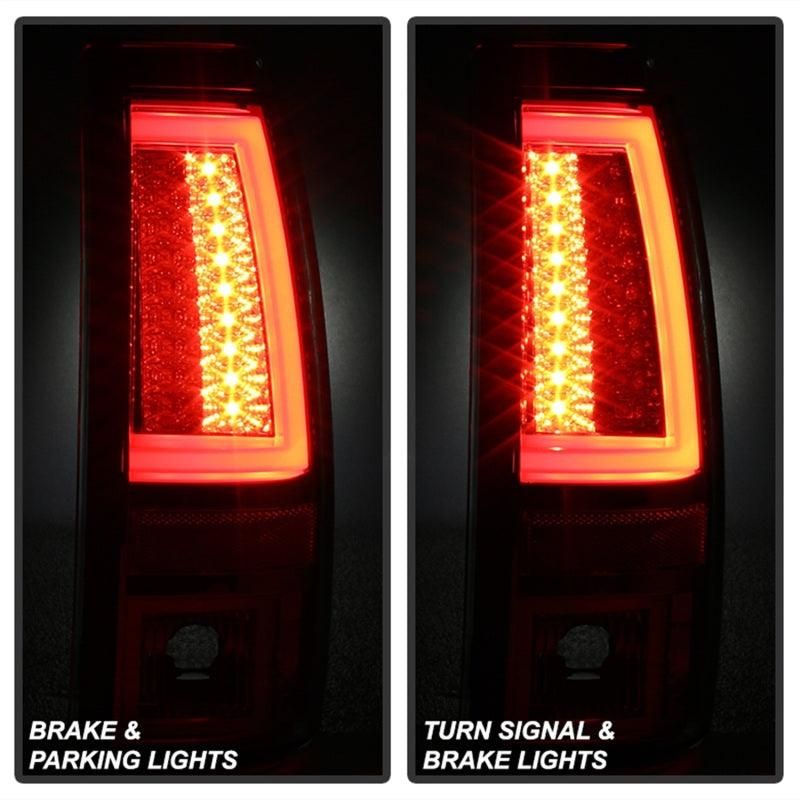 Spyder Chevy Silverado 1500/2500 03-06 Version 2 LED Tail Lights - Red Clear ALT-YD-CS03V2-LED-RC - SMINKpower Performance Parts SPY5081926 SPYDER