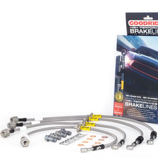 Goodridge 17-20 Honda Civic Si (Si Model Only) Stainless Steel Brake Line Kit-tuningsupply.com