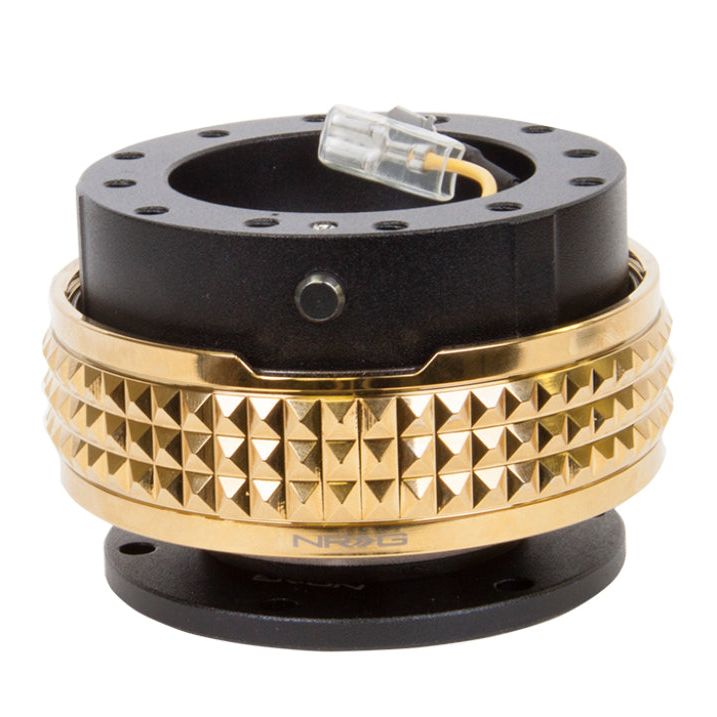 NRG Quick Release Kit - Pyramid Edition - Black Body / Chrome Gold Pyramid Ring-tuningsupply.com