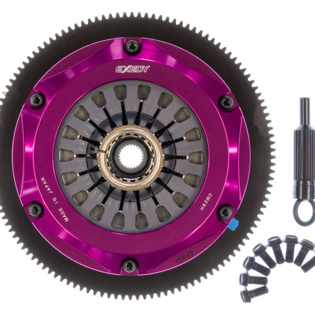 Exedy 2004-2014 Subaru Impreza WRX STI H4 Hyper Twin Cerametallic Clutch Sprung Center Disc Pull-tuningsupply.com