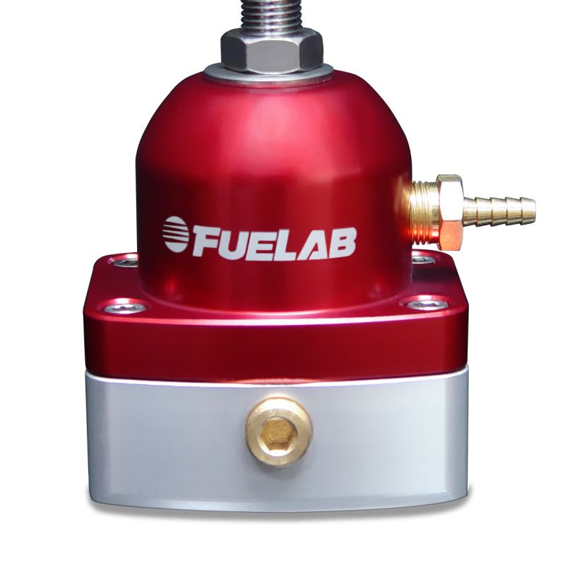 Fuelab 515 EFI Adjustable FPR 25-90 PSI (2) -6AN In (1) -6AN Return - Red-tuningsupply.com