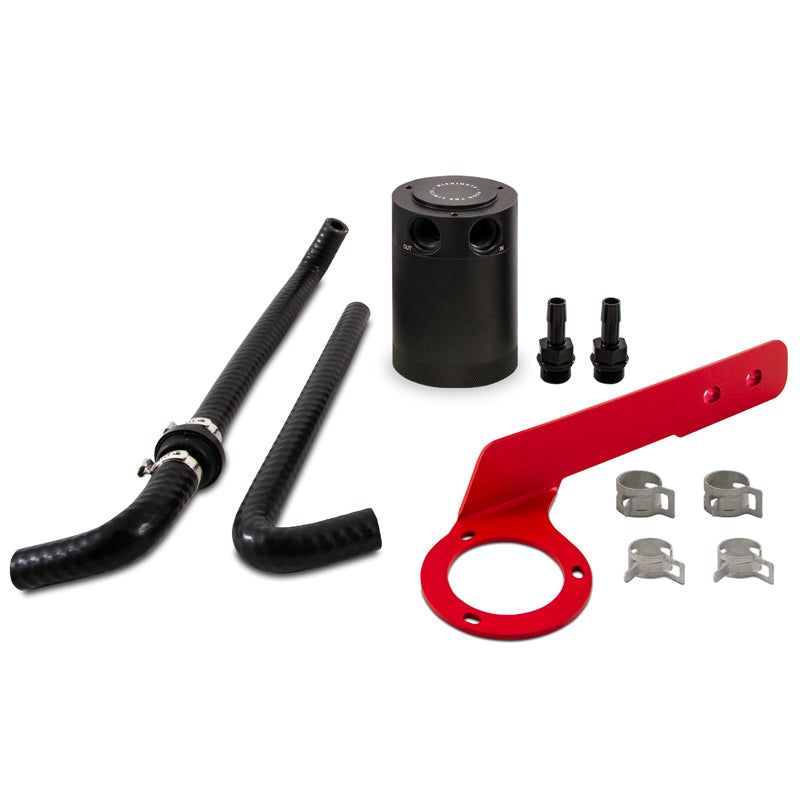 Mishimoto 2018+ Honda Accord 2.0T Baffled Oil Catch Can PCV Side - Red-tuningsupply.com