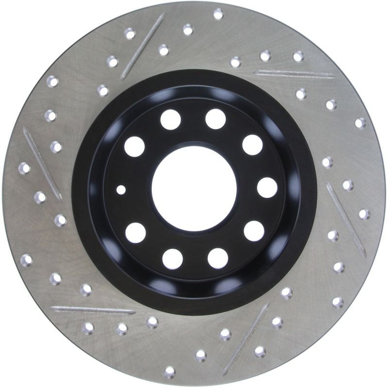 StopTech Slotted & Drilled Sport Brake Rotor-Brake Rotors - Slot & Drilled-Stoptech-STO127.33131L-SMINKpower Performance Parts