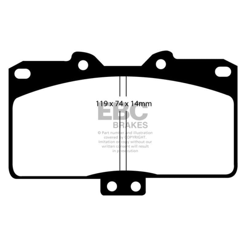 EBC 91-93 Dodge Stealth 3.0 4WD Redstuff Front Brake Pads-tuningsupply.com