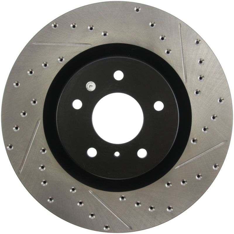 StopTech Slotted & Drilled Sport Brake Rotor-Brake Rotors - Slot & Drilled-Stoptech-STO127.42076L-SMINKpower Performance Parts