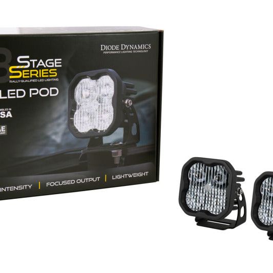 Diode Dynamics 2021 Ford Bronco Sport SS3 LED Ditch Light Kit - White Combo-tuningsupply.com