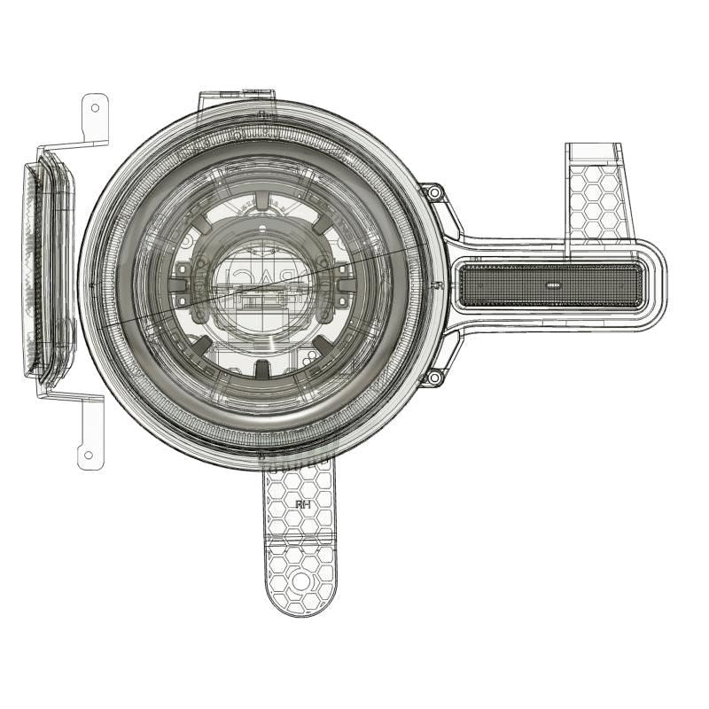 Oracle 2021+ Ford Bronco Oculus  Bi-LED Projector Headlights - Amber/White Switchback SEE WARRANTY-tuningsupply.com