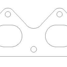 Cometic Honda All H22S 92-01 .030 inch MLS Exhaust Manifold Gasket 1.770 inch X 1.380 inch Port-tuningsupply.com