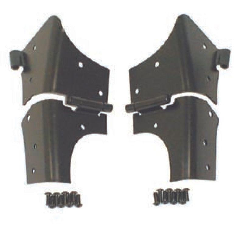 Rugged Ridge 97-06 Jeep Wrangler TJ Black Windshield Hinges - SMINKpower Performance Parts RUG11209.02 Rugged Ridge