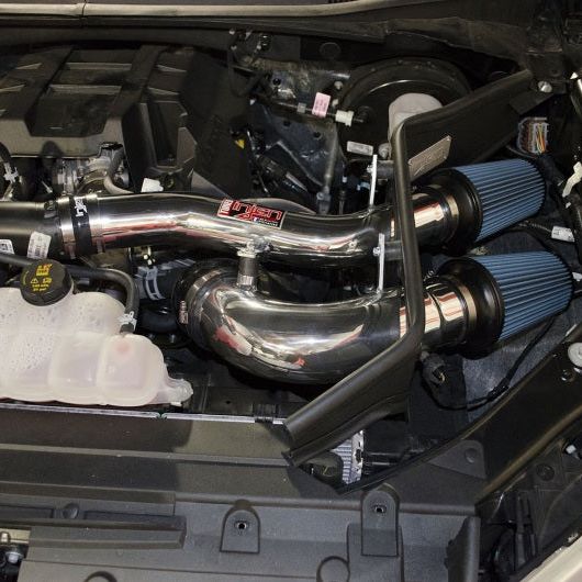 Injen 2015+ Ford F-150 V6 2.7L/3.5L EcoBoost Polished Short Ram Intake (Includes Heat Shield)-tuningsupply.com