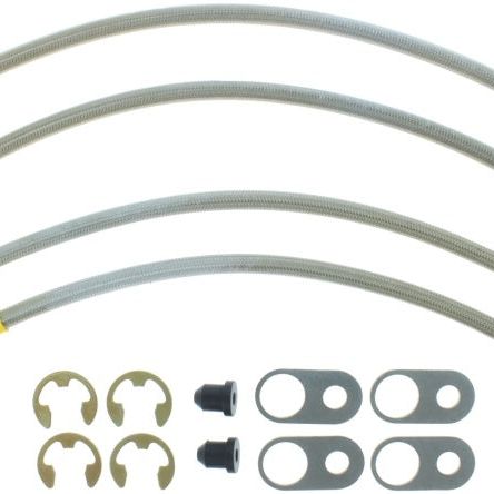 StopTech 08-10 Mitsubishi Lancer Ralliart Stainless Steel Rear Brake Lines-Brake Line Kits-Stoptech-STO950.46509-SMINKpower Performance Parts