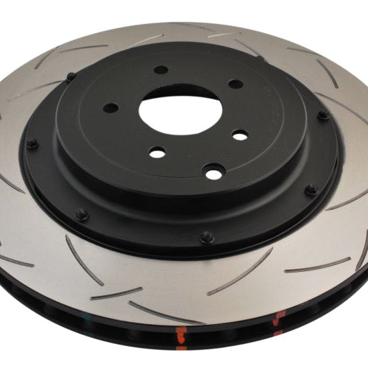 DBA 09+ Nissan GTR R-35 Rear Slotted 5000 Series 2 Piece Rotor Assembled w/ Black Hat-tuningsupply.com