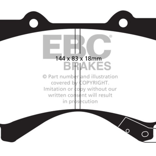 EBC 08+ Lexus LX570 5.7 Greenstuff Front Brake Pads-tuningsupply.com