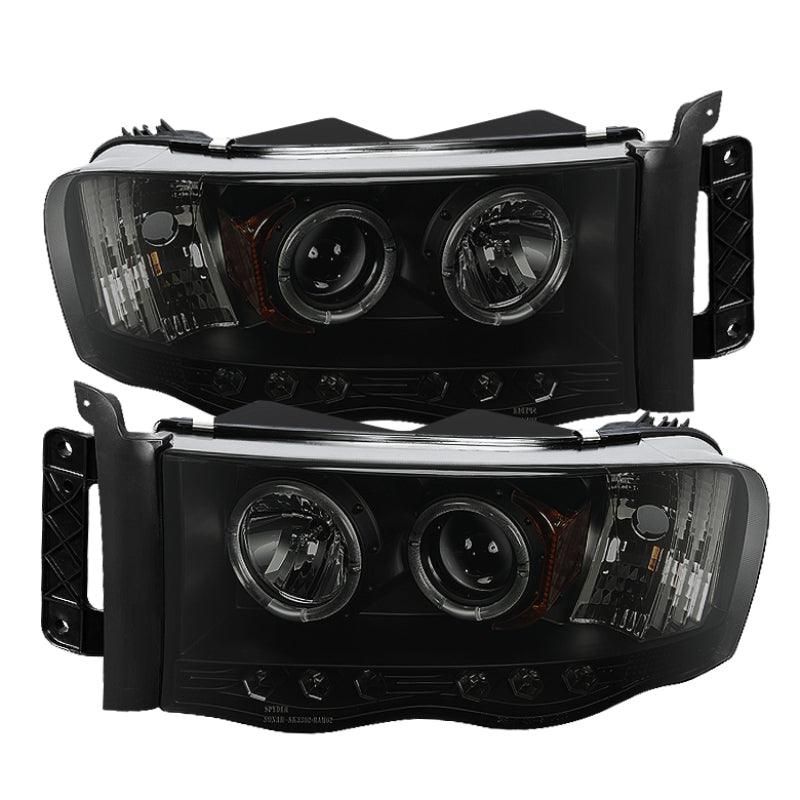 Spyder Dodge Ram 1500 02-05 03-05 Projector Headlights LED Halo LED Blk Smke PRO-YD-DR02-HL-BSM - SMINKpower Performance Parts SPY5078384 SPYDER