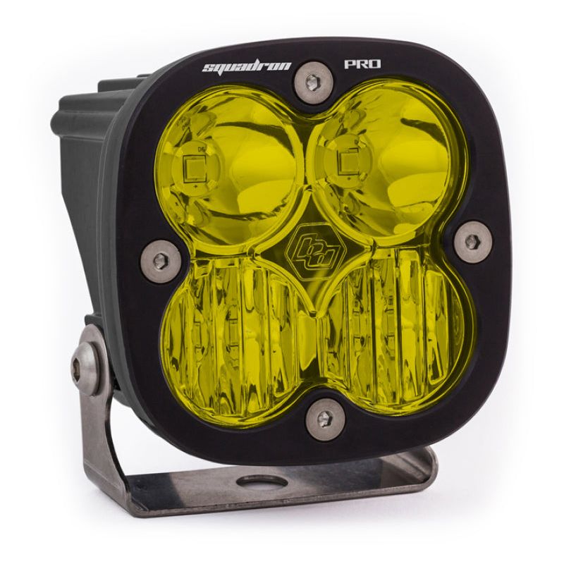 Baja Designs Squadron Pro Driving/Combo Pattern Black LED Light Pod - Amber-tuningsupply.com