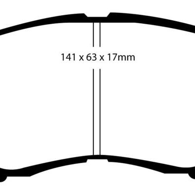 EBC 92-96 Lexus ES300 3.0 Yellowstuff Front Brake Pads-tuningsupply.com