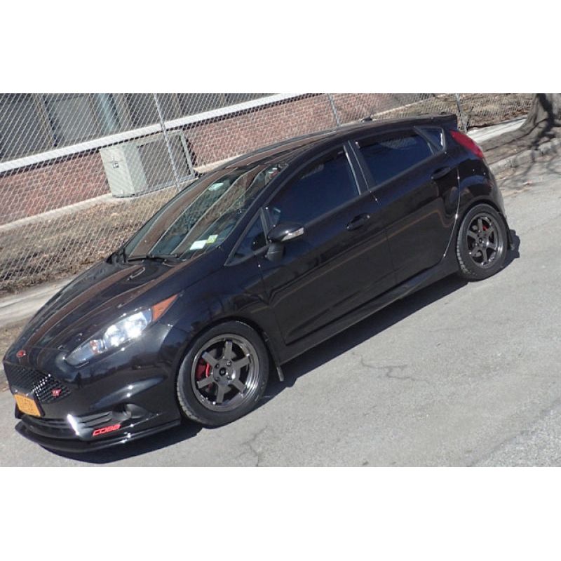 Rally Armor 13-19 USDM Ford Fiesta ST Black UR Mud Flap w/ Red Logo-Mud Flaps-Rally Armor-RALMF29-UR-BLK/RD-SMINKpower Performance Parts