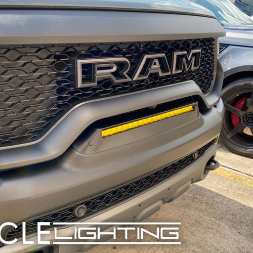 ORACLE Lighting 19-22 RAM Rebel/TRX Front Bumper Flush LED Light Bar System - Yellow - SMINKpower Performance Parts ORL5885-006 ORACLE Lighting