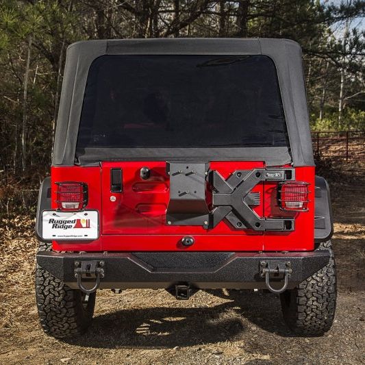 Rugged Ridge Spartacus HD Tire Carrier Whl Mount 87-06 YJ/TJ - SMINKpower Performance Parts RUG11546.62 Rugged Ridge