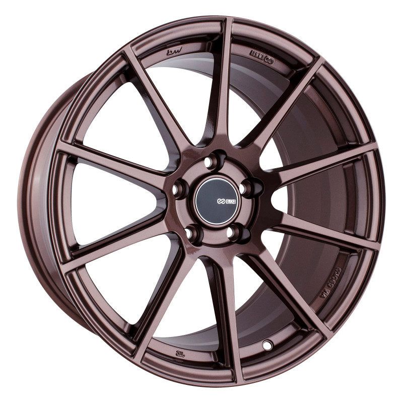 Enkei TS10 18x9.5 35mm Offset 5x114.3 Bolt Pattern 72.6mm Bore Dia Copper Wheel-tuningsupply.com