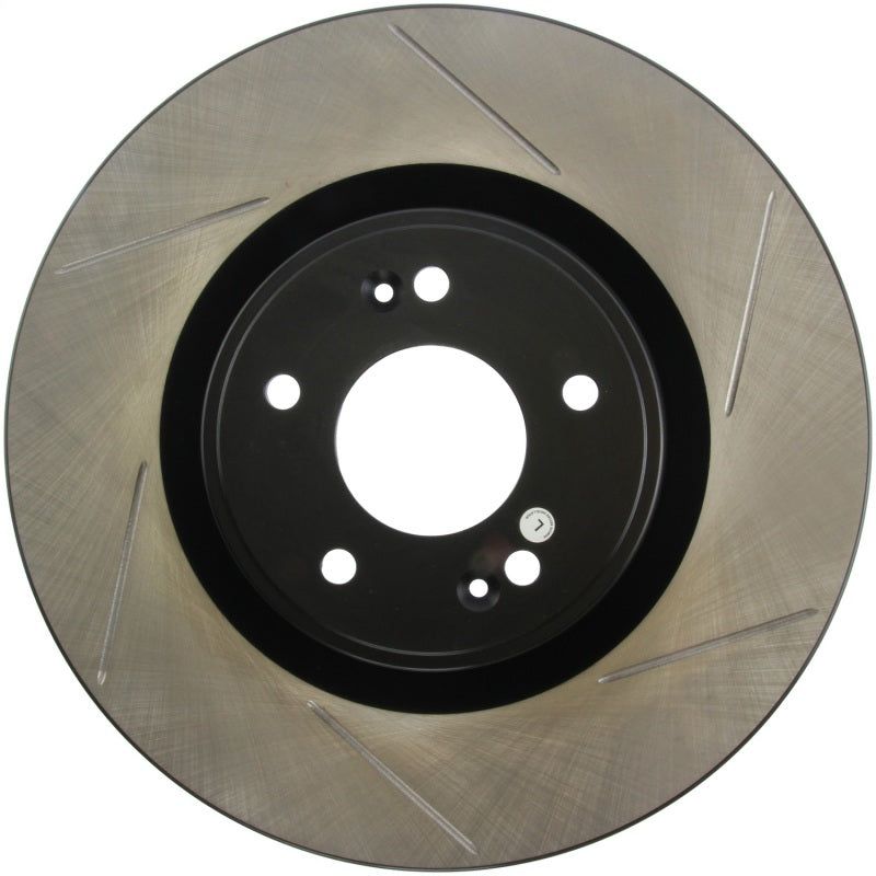 StopTech Power Slot 10 Hyundai Genesis Coupe Track Front Left Slotted Rotor-Brake Rotors - Slotted-Stoptech-STO126.51036SL-SMINKpower Performance Parts