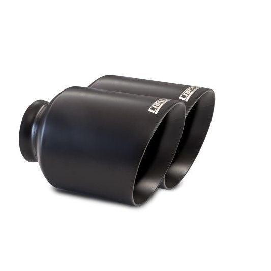 Carven 15-20 Dodge Charger V8 5.7L/6.2L/6.4L 5in. Exhaust Tip Replacement Set 304SS - Ceramic Black-tuningsupply.com