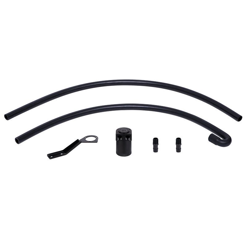 Mishimoto 07-10 BMW N54 Baffled Oil Catch Can Kit - Black (CCV Side)-tuningsupply.com