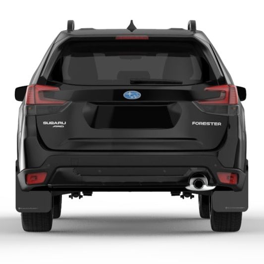 Rally Armor 19-21 Subaru Forester Black UR Mud Flap w/ Grey Logo-Mud Flaps-Rally Armor-RALMF52-UR-BLK/GRY-SMINKpower Performance Parts