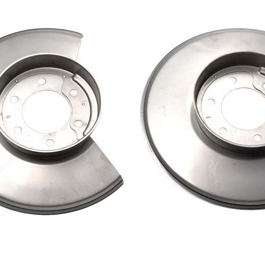 Kentrol 78-86 Jeep CJ Disc Brake Dust Cover Pair - Polished Silver-tuningsupply.com