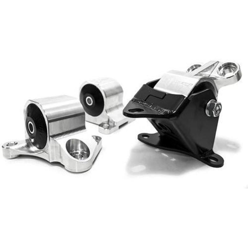 Innovative 96-00 Civic B/D Series Silver Aluminum Mounts 95A Bushings (2 Bolt)-tuningsupply.com