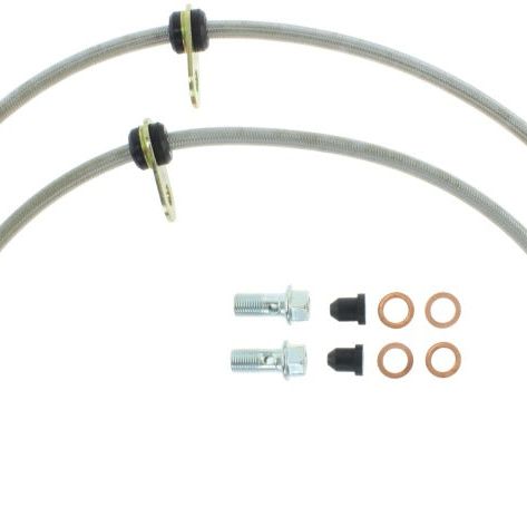 StopTech 06-14 Honda Ridgeline Stainless Steel Front Brake lines-Brake Line Kits-Stoptech-STO950.40014-SMINKpower Performance Parts