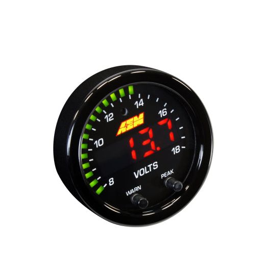 AEM X-Series 8-18V Volt Gauge-tuningsupply.com