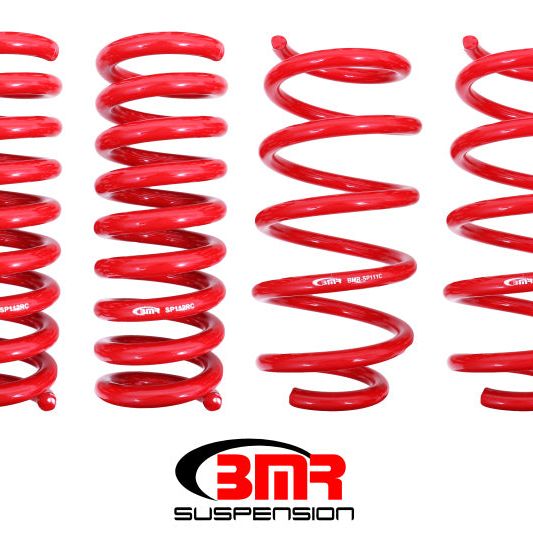 BMR 08-19 Dodge Challenger Lowering Springs 1.25in Drop - Set of 4 - Red-tuningsupply.com