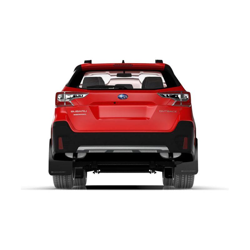 Rally Armor 20-22 Subaru Outback Black UR Mud Flap w/ Red Logo-Mud Flaps-Rally Armor-RALMF66-UR-BLK/RD-SMINKpower Performance Parts