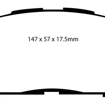 EBC 09-10 Pontiac Vibe 2.4 2WD Yellowstuff Front Brake Pads-tuningsupply.com