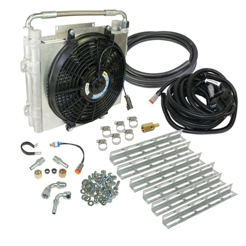 BD Diesel Xtrude Double Stacked Transmission Cooler Kit - Universial 1/2in Tubing-tuningsupply.com