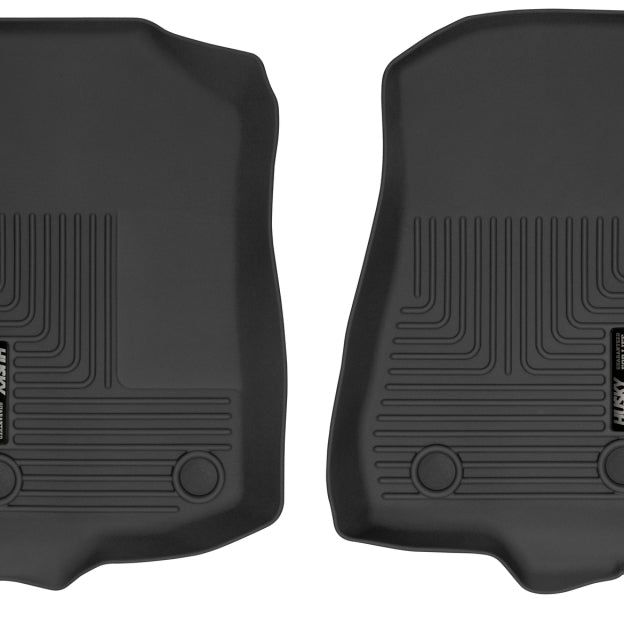 Husky Liners 19-24 Jeep Wrangler JL/JLU X-Act Contour Black Front Floor Liners-tuningsupply.com