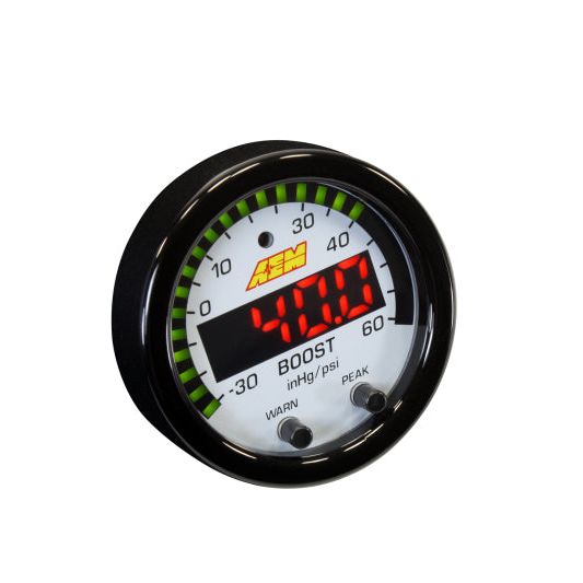 AEM X-Series Boost Pressure -30inHg 60psi Gauge Kit-tuningsupply.com